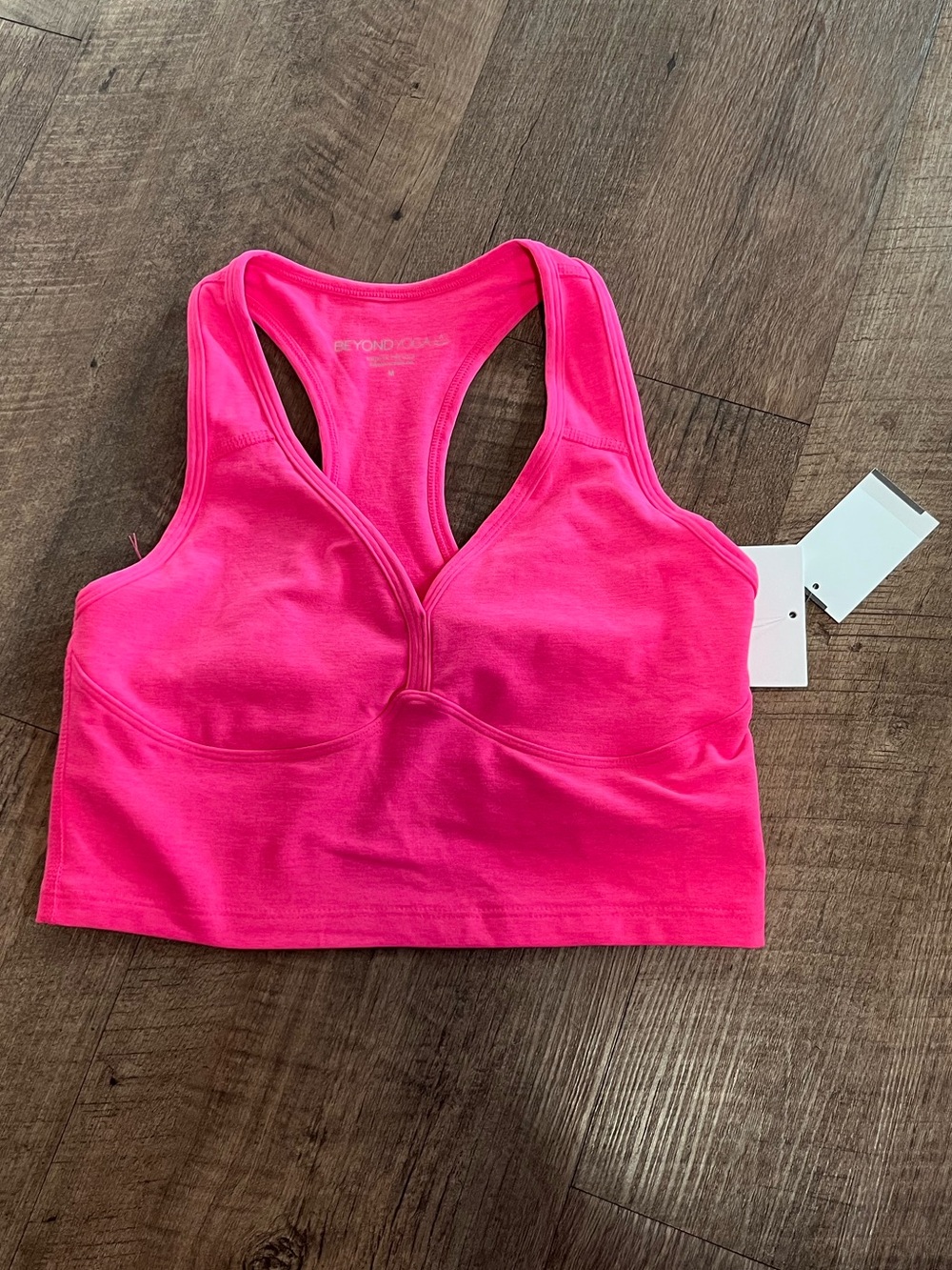 Beyond Yoga Hot Pink Racerback Sports Bralette